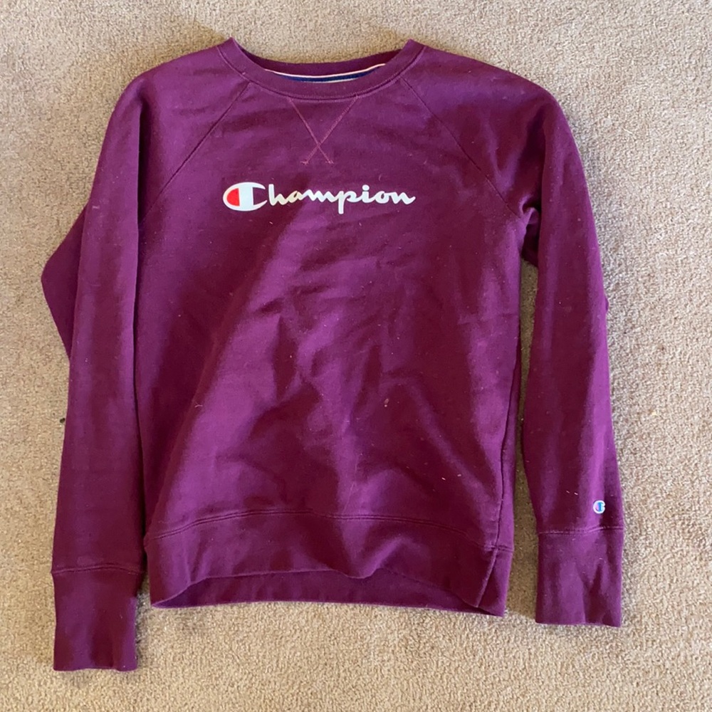 Purple champion crew neck